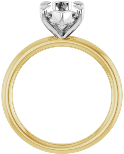 Sužadėtuvių Žiedas „Claw-Prong Solitaire“ 14k yellow/white gold Marquise 13mm x 6.5mm (2)