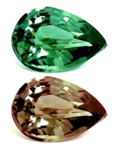 0.28 carat GREEN Pear Alexandrite (1)