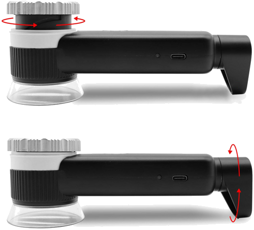 Multifunctional Magnifying Glass for Mineral Analysis 30x (10)