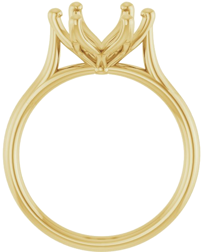 Sužadėtuvių Žiedas „Cathedral-Style Solitaire“ 14k yellow gold Oval 11mm x 9mm (2)