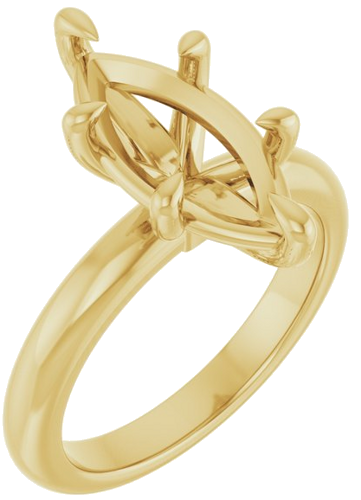 Sužadėtuvių Žiedas „Claw-Prong“ 14k yellow gold Marquise 15mm x 7mm (1)