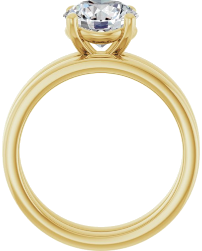 Sužadėtuvių Žiedas „Solitaire“ 14k yellow gold Round 8mm (7)
