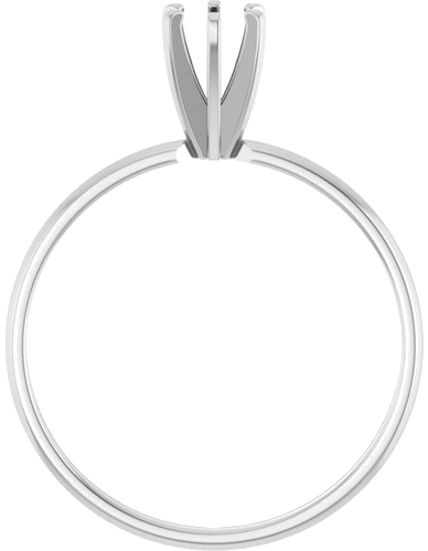 Sužadėtuvių Žiedas „Solitaire“ 14k white gold Round 4.1mm (2)