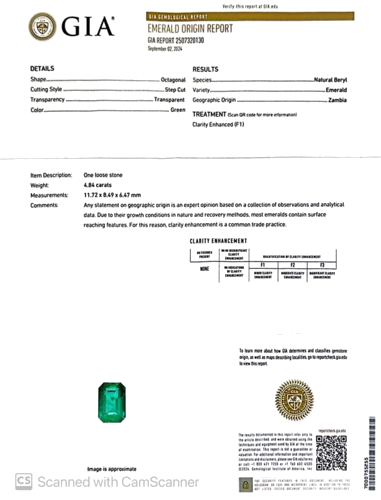 4.84 carat GREEN Smaragdas (1)