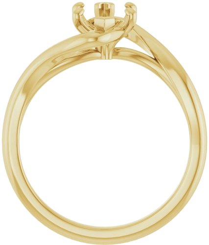 Sužadėtuvių Žiedas „Bypass“ 14k yellow gold Marquise 10.5mm x 5.5mm (2)