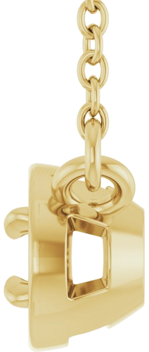 Pakabukas „Claw-Prong Solitaire Bezel-Style“ 14k yellow gold Oval 5mm x 3mm (3)