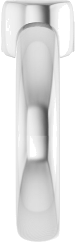 Sužadėtuvių Žiedas „Half-Bezel Solitaire“ 14k white gold Round 7.4mm (4)