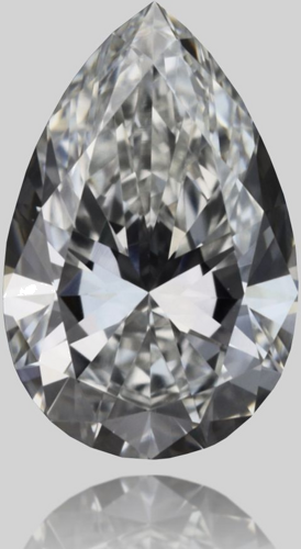 0.32 carat G-VVS1 Natūralus Pear Deimantas (1)