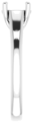 Sužadėtuvių Žiedas „Solitaire“ 585 Baltojo Aukso Round 7mm (4)