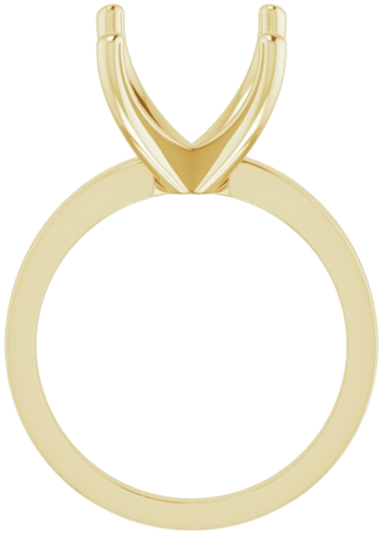 Sužadėtuvių Žiedas „Solitaire“ 585 Geltonojo Aukso Emerald 12mm x 10mm (2)