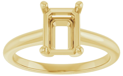 Sužadėtuvių Žiedas „V-End Prong“ 14k yellow gold Emerald 8mm x 6mm (3)
