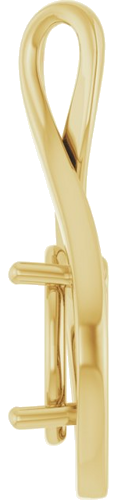 Pakabukas „Infinity-Inspired“ 14k yellow gold Oval 12mm x 10mm (3)