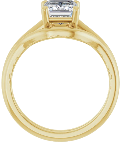 Sužadėtuvių Žiedas „V-End Prong“ 14k yellow gold Emerald 8mm x 6mm (7)