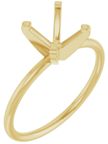 Sužadėtuvių Žiedas „Solitaire“ 14k yellow gold Round 7.6mm (1)