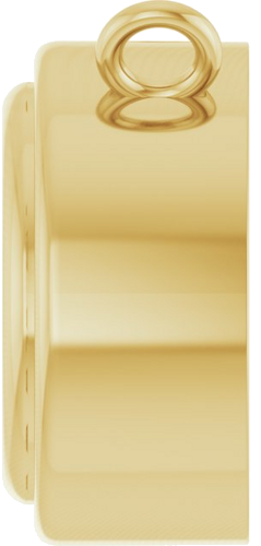 10K Yellow 6 mm Round Bezel Set Necklace Center (3)