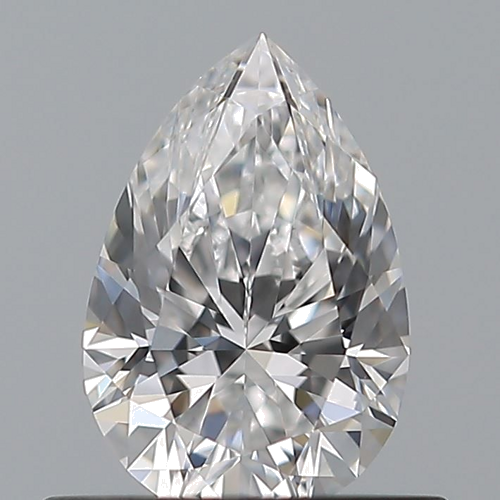 0.5 carat D-VVS1 Natūralus Pear Deimantas (1)