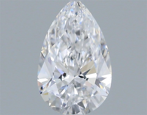 0.42 carat D-VVS2 Natūralus Pear Deimantas (1)