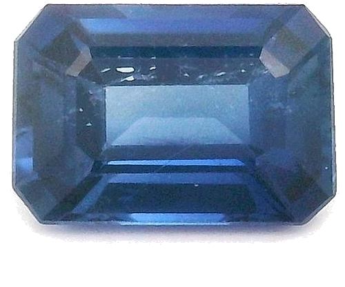 0.69 carat BLUE STEP cut Octagonal Safyras (1)