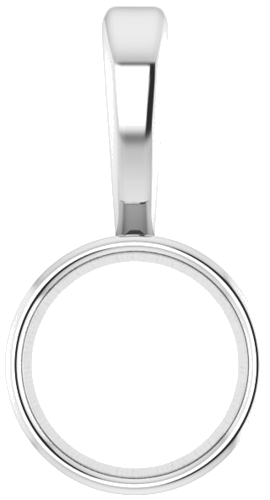 Pakabukas „Bezel-Set Solitaire“ 585 Baltojo Aukso Round 4mm (1)