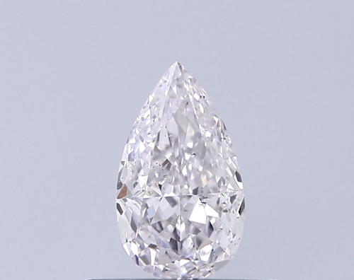 0.51 carat Faint Pink-SI2 Natūralus Pear Deimantas (1)