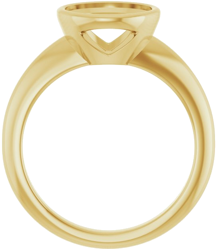 Sužadėtuvių Žiedas „Bezel-Set Solitaire“ 14k yellow gold Round 8.8mm (2)