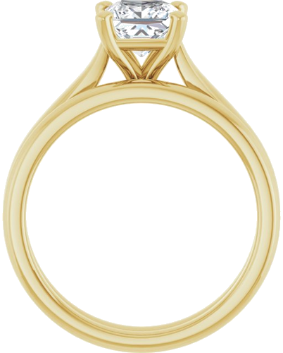 14K Yellow 5.5 mm Square Engagement Ring Mounting (7)