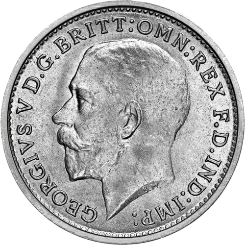 3 пенса Джордж V (1911-1920) сребърна монета Великобритания (1)