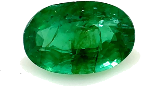 0.39 carat GREEN Oval Smaragdas (1)