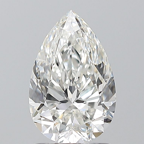 1.5 carat G-SI2 Natūralus Pear Deimantas (1)