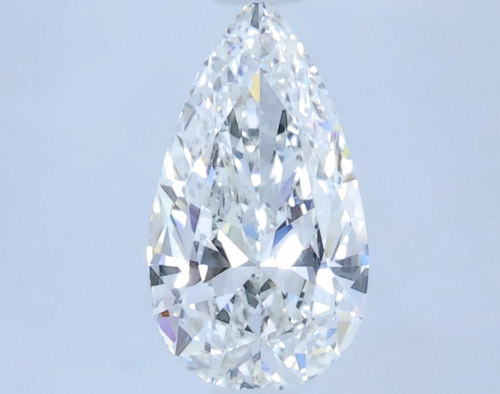 0.9 carat F-SI1 Natūralus Pear Deimantas (1)