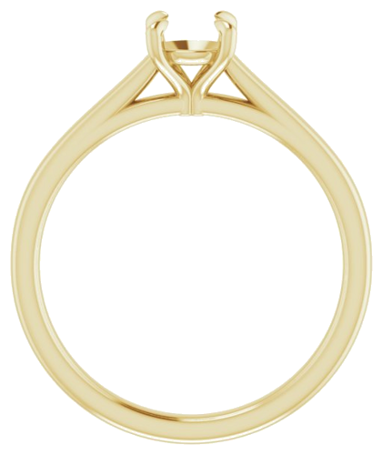 Sužadėtuvių Žiedas „Claw-Prong Solitaire“ 10k yellow gold Round 5.2mm (2)