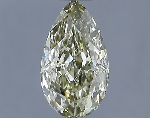 1.05 carat Fancy Yellow-VS1 Natūralus Pear Deimantas (1)