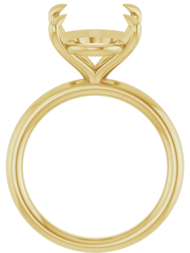 Sužadėtuvių Žiedas „Claw-Prong Solitaire“ 14k yellow gold Oval 16mm x 12mm (2)