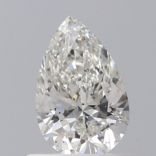 0.5 carat G-SI2 Natūralus Pear Deimantas (1)