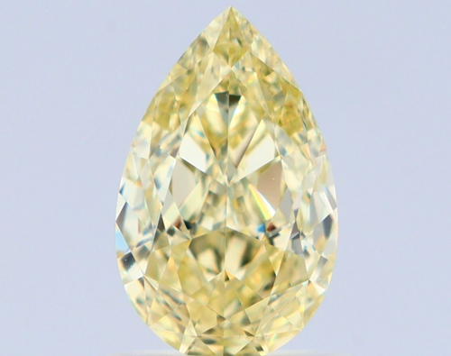 1.02 carat Fancy Yellow-VS1 Natūralus Pear Deimantas (1)
