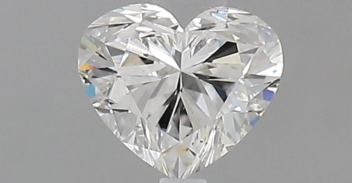 0.51 carat F-SI1 Natūralus Heart Deimantas (1)