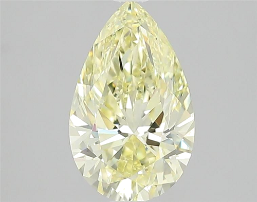 1.53 carat Fancy Light  Yellow-VVS1 Natūralus Pear Deimantas (1)