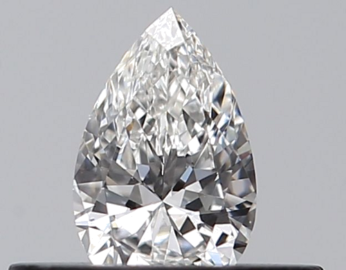 0.24 carat F-VVS2 Natūralus Pear Deimantas (1)