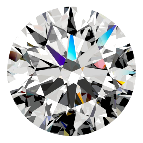 0.32 carat F-SI2 Excellent cut Natūralus Round Deimantas (1)