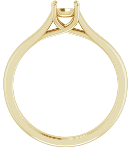 Sužadėtuvių Žiedas „Solitaire“ 585 Geltonojo Aukso Round 4.8mm (2)