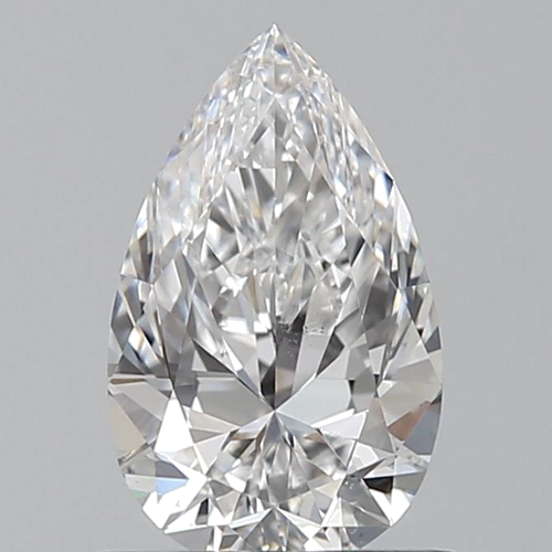0.7 carat D-VS2 Natūralus Pear Deimantas (1)