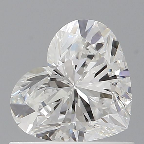 0.71 carat F-VVS2 Natūralus Heart Deimantas (1)