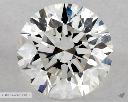 0.5 carat I-SI1 Excellent cut Natūralus Round Deimantas (1)