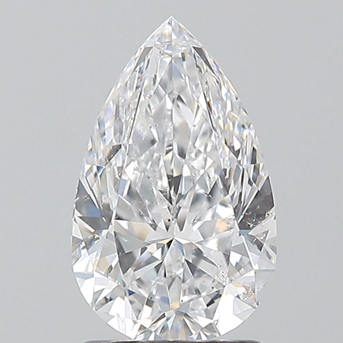 1.5 carat D-SI2 Natūralus Pear Deimantas (1)