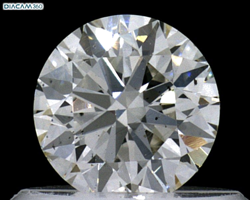 0.51 carat I-SI1 Very Good cut Natūralus Round Deimantas (1)