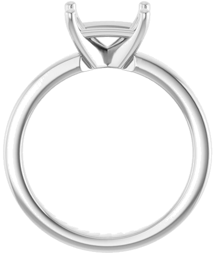 Sužadėtuvių Žiedas „Solitaire“ 585 Baltojo Aukso Emerald 8mm x 6mm (1)