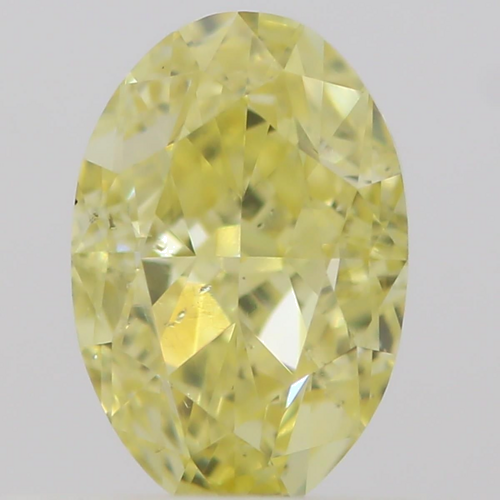 0.45 carat Fancy Intense  Yellow-SI1 Natūralus Oval Deimantas (1)