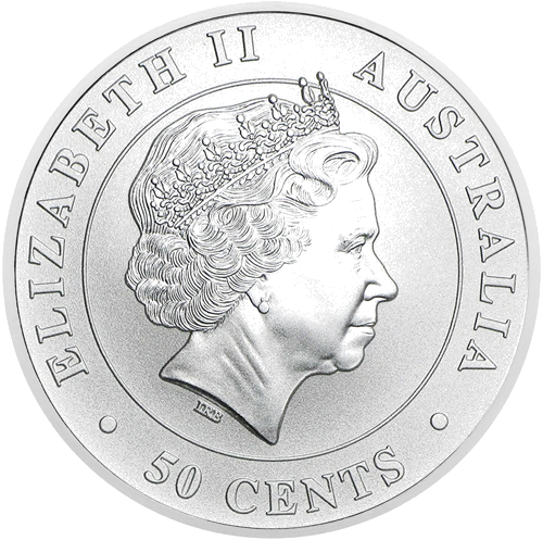 2016 Tiger Shark, Australia, 50 cents, 1/2 oz silver coin (2)