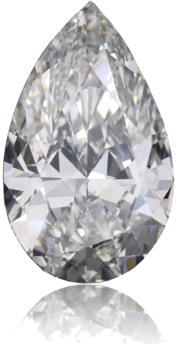 0.5 carat F-SI1 Natūralus Pear Deimantas (1)