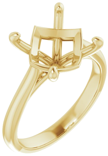 Sužadėtuvių Žiedas „Solitaire“ 18k yellow gold Round 11mm (1)